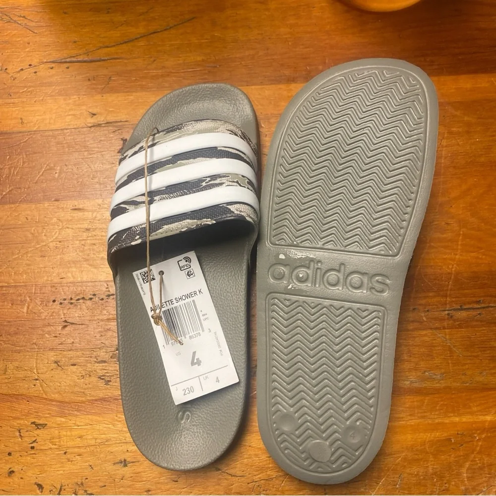 Adidas Camouflage Striped Slides